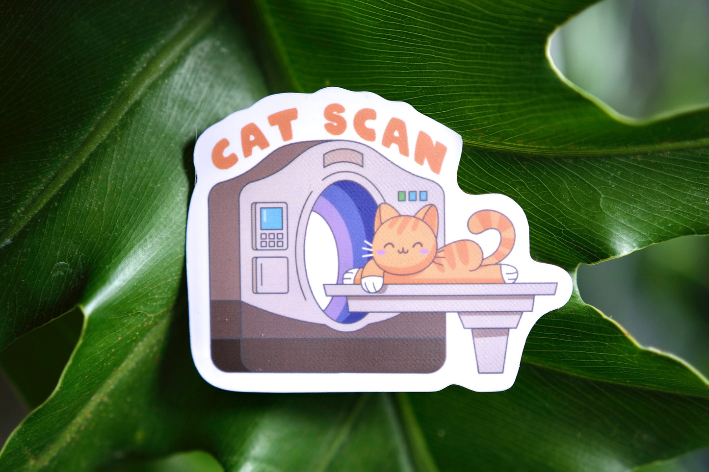 CAT Scan Vinyl Healthcare Stickers, Kawaii Medical Stickers