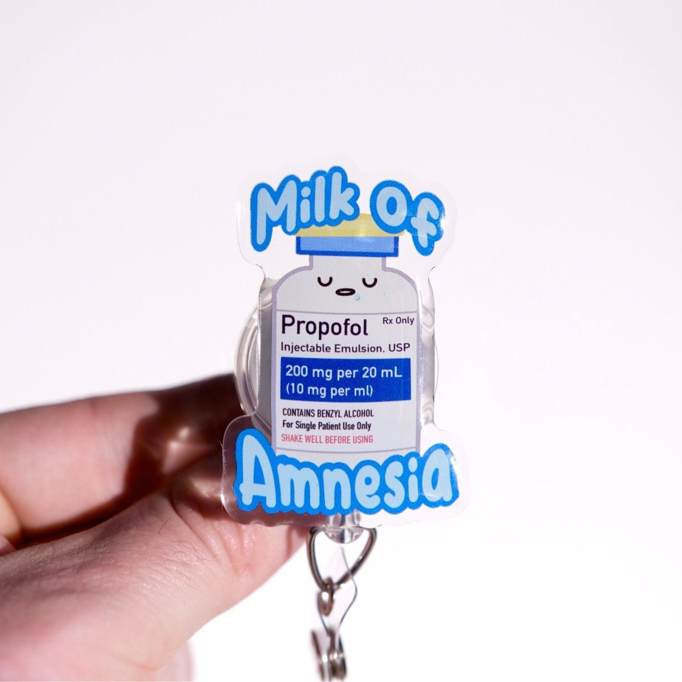 Custom Propofol Nurse Badge Reel