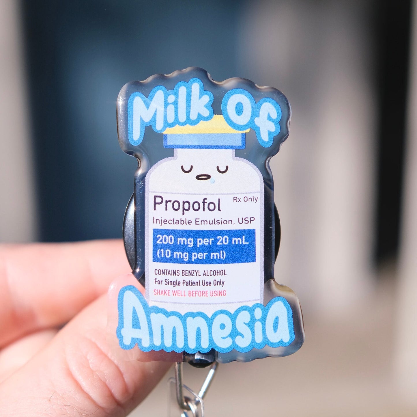 Custom Propofol Nurse Badge Reel