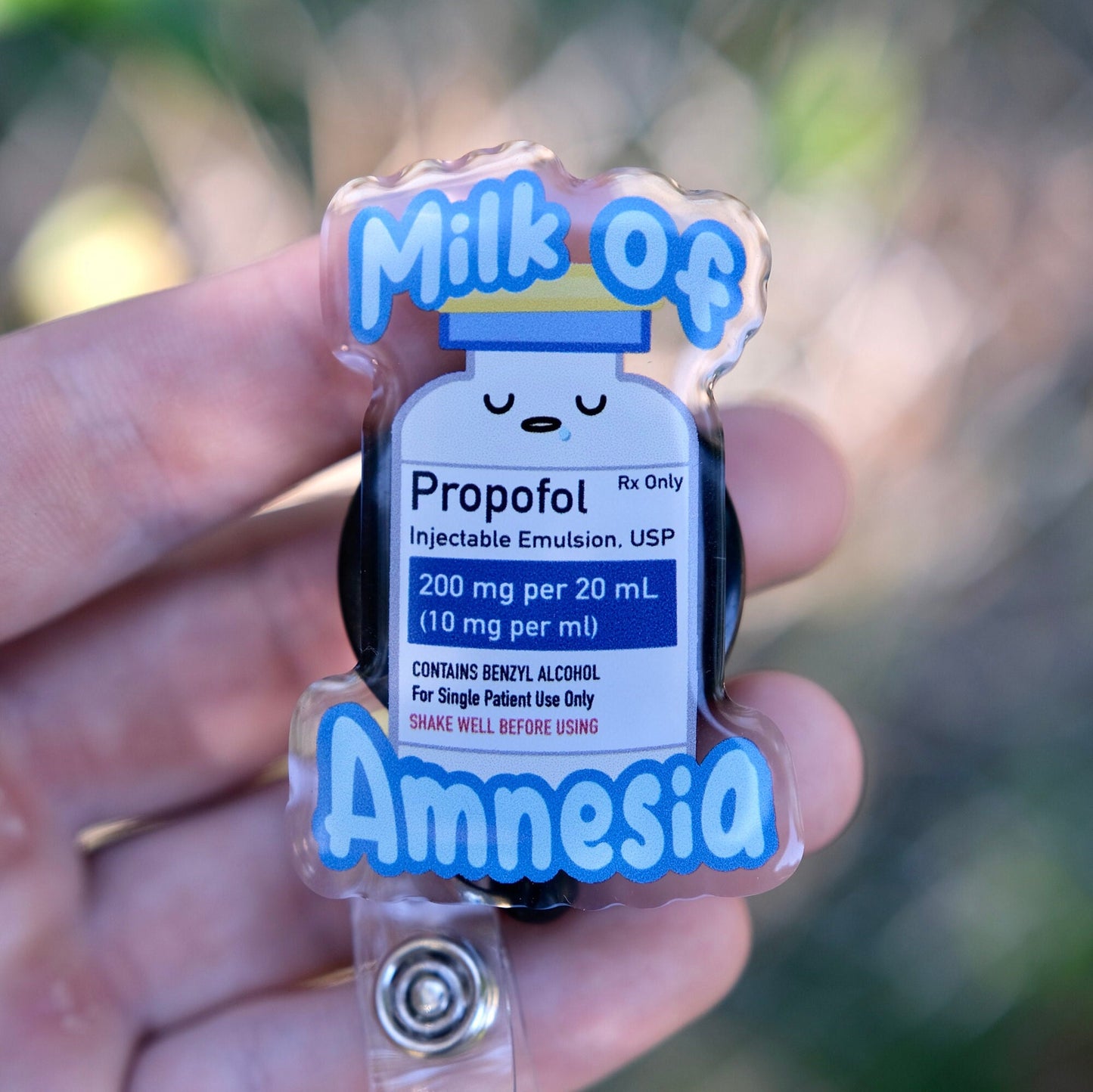 Custom Propofol Nurse Badge Reel