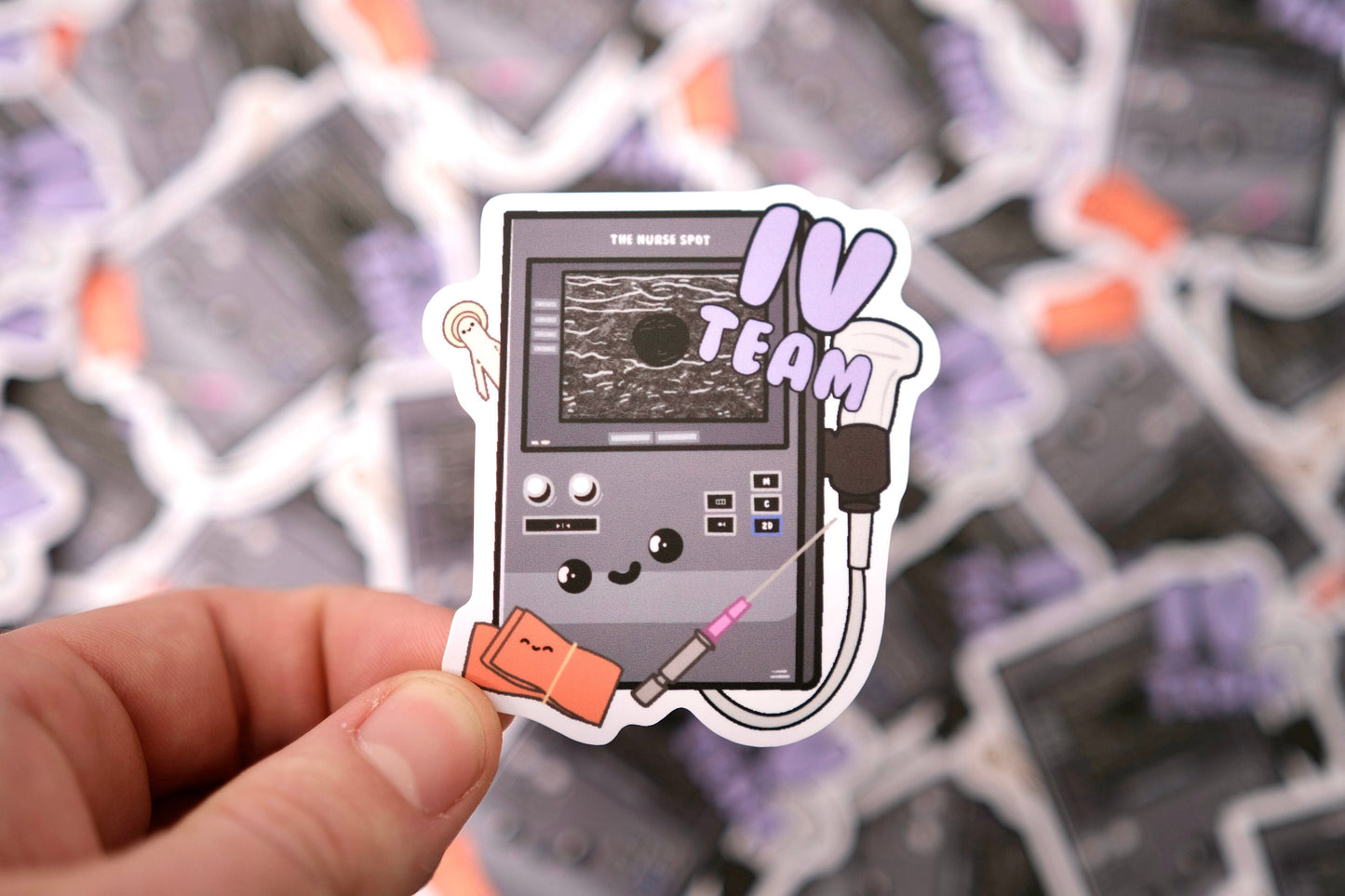 IV Team - Vinyl Healthcare Stickers, Cute Nursing Gifts