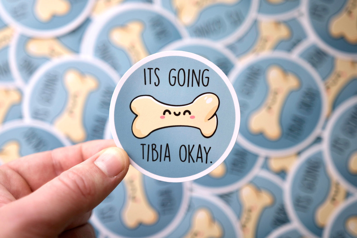 It's Going Tibia Okay Vinyl Anatomy Stickers, Funny Nurse Stickers