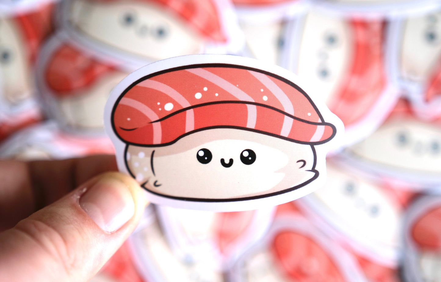 Salmon Nigiri Vinyl Sticker, Cute nurse stickers