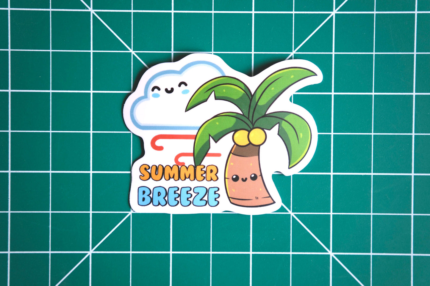 Summer Breeze Vinyl Sticker, Cute Nurse Stickers
