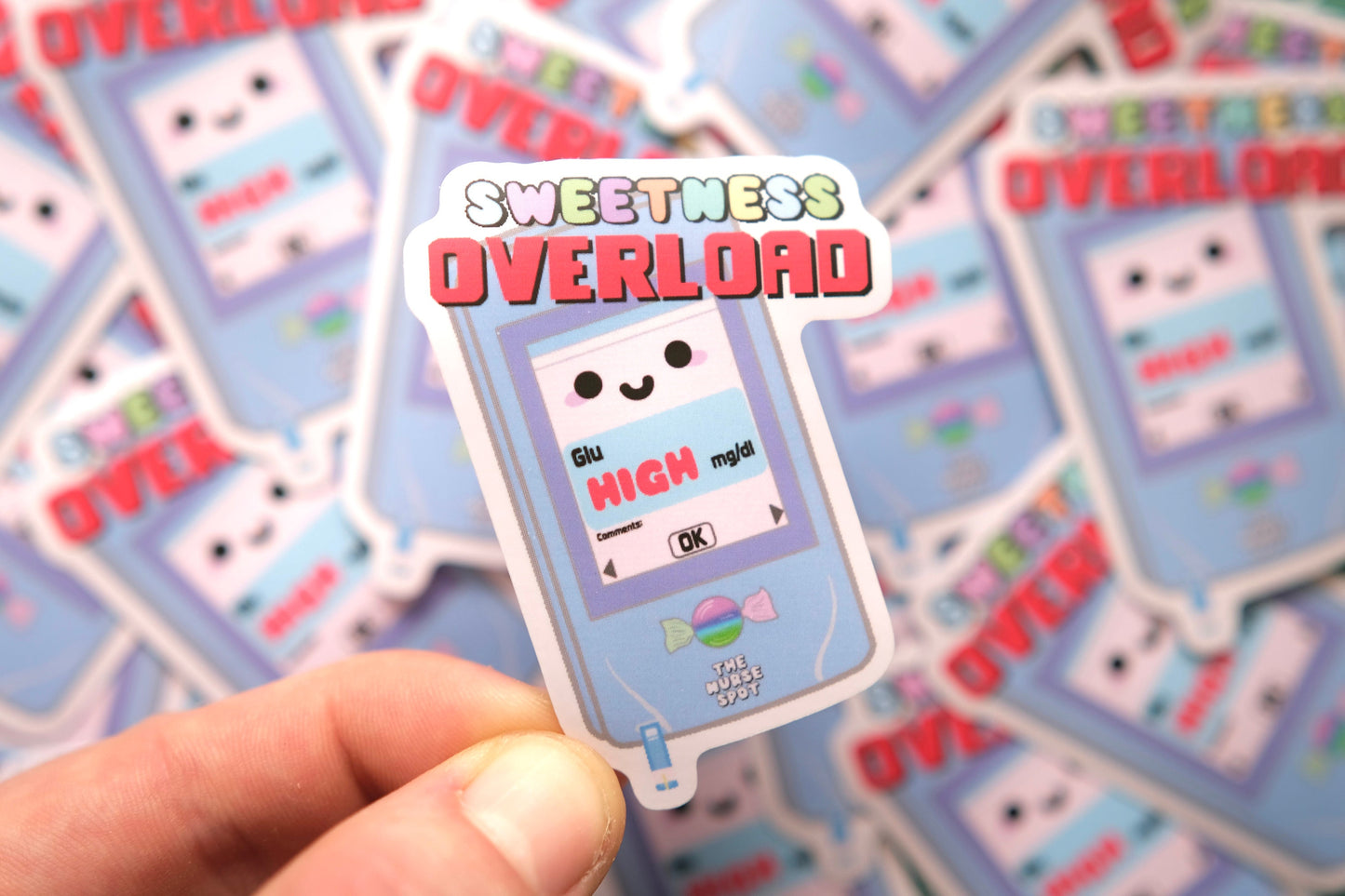 Sweetness Overload Vinyl Nurse Stickers, Cute Nursing Stickers