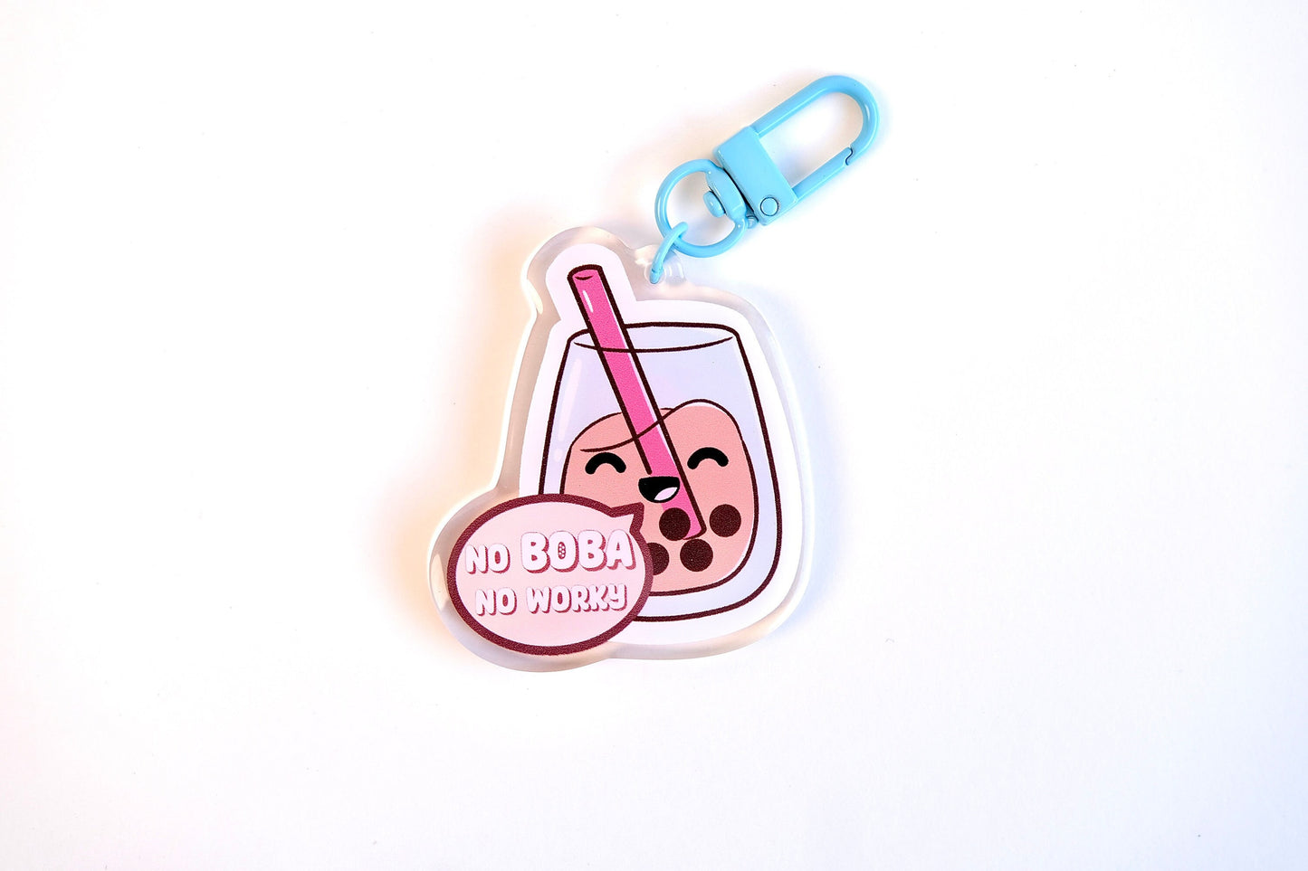 No Boba, No Worky Keychain, Cute Nurse Pin, Nursing Keychain, Nursing Student Gifts, RN, LPN, Kawaii Keychain