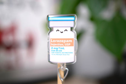 Ativan Personalized Nurse Badge Reel, Nursing Badge Reel
