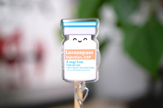 Ativan Personalized Nurse Badge Reel, Nursing Badge Reel