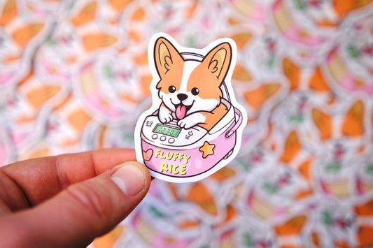 Corgi Vinyl Sticker - Cute Nurse Stickers
