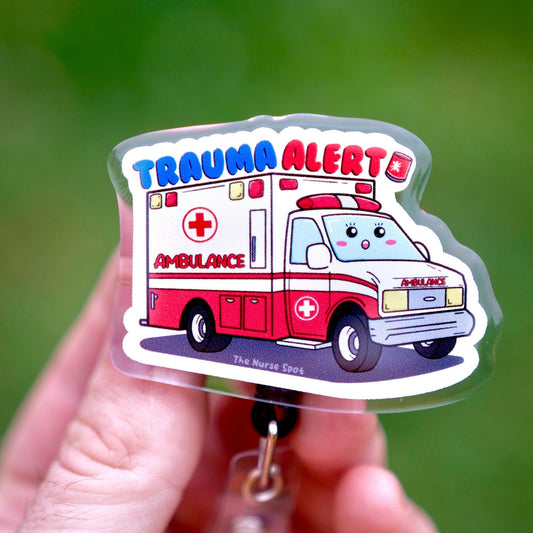 Custom Ambulance Badge Reel, Nursing Badge Reel