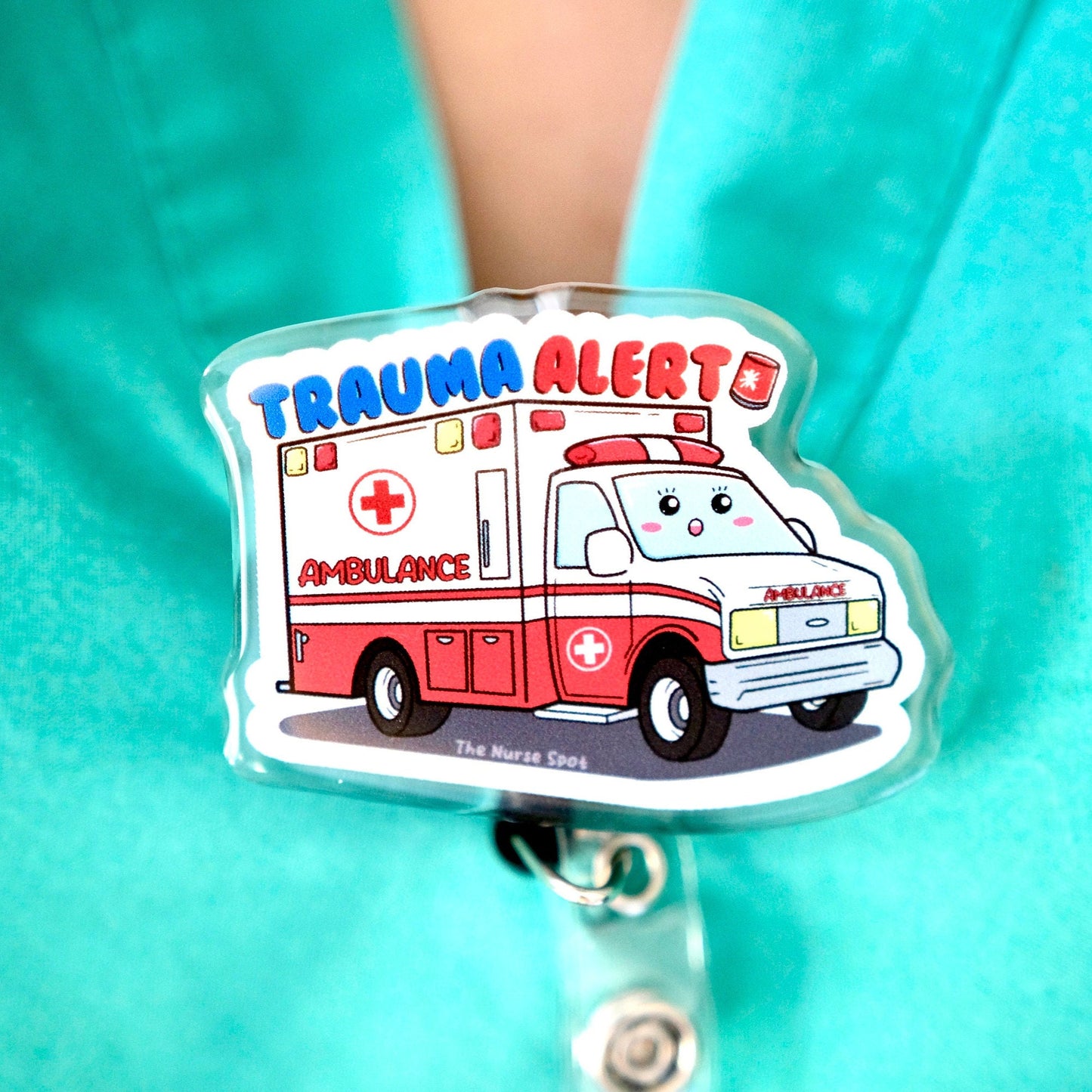Custom Ambulance Badge Reel, Nursing Badge Reel