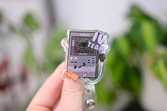 Custom IV Team Nurse Badge Reel, Nursing Badge Reel