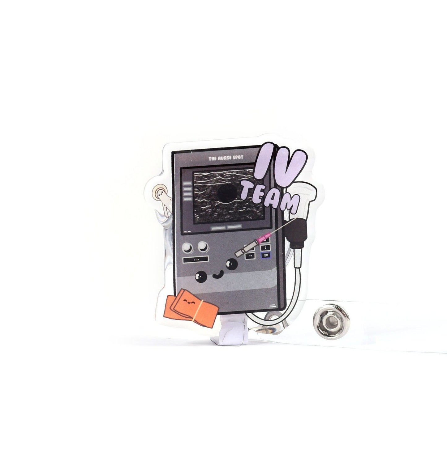Custom IV Team Nurse Badge Reel, Nursing Badge Reel