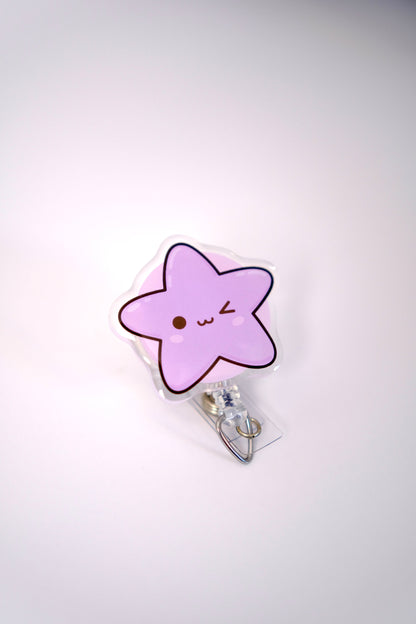 Cute Kawaii Star Nurse Badge Reel