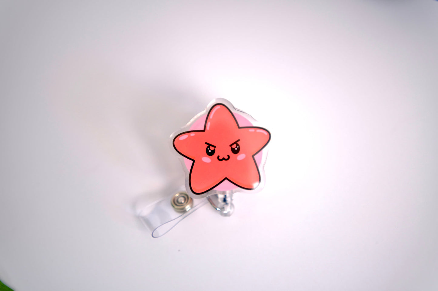 Cute Kawaii Star Nurse Badge Reel