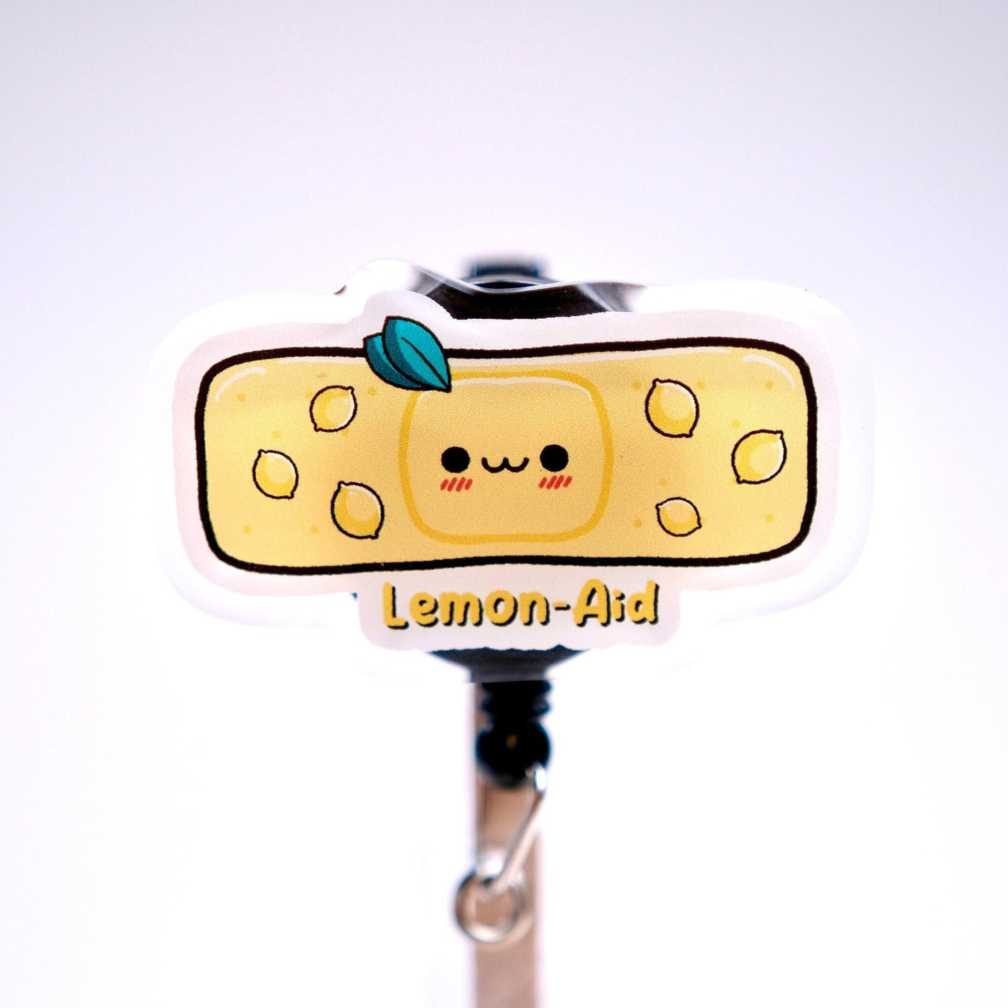 Cute Lemon Aid Badge Reel, Nursing Badge Reel