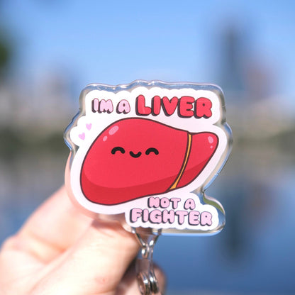 Cute Liver Nurse Badge Reel, Kawaii Keychain
