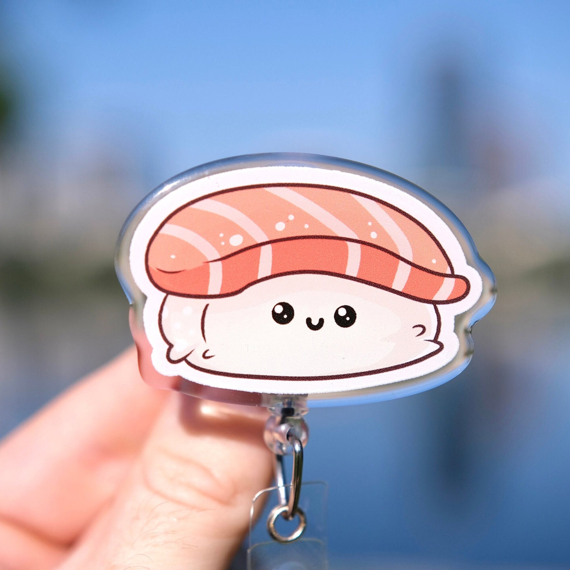 Cute Sushi Nurse Badge Reel, Custom Badge
