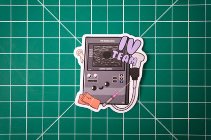IV Team - Vinyl Healthcare Stickers, Cute Nursing Gifts