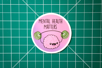 Mental Health Matters Vinyl Sticker, Cute Nurse Stickers