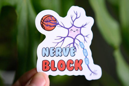 Nerve Block - Vinyl Healthcare Stickers
