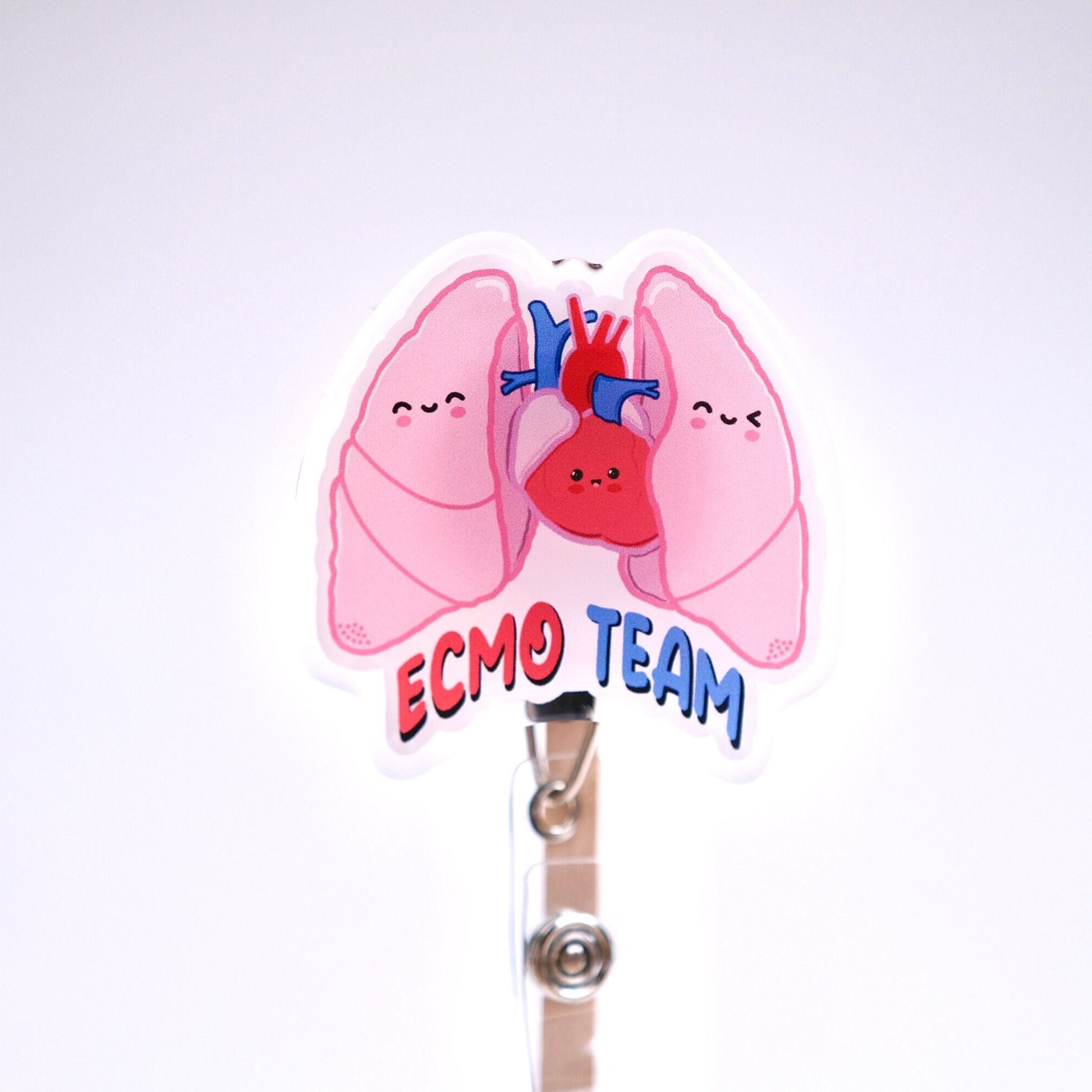 Personalized ECMO Badge Reel, Nursing Badge Reel
