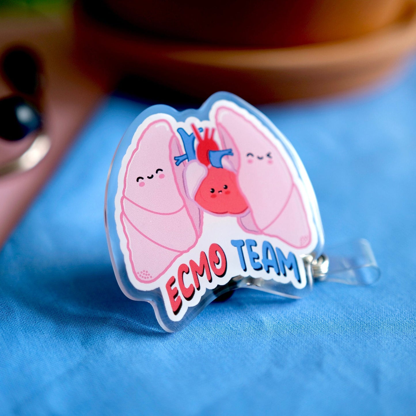 Personalized ECMO Badge Reel, Nursing Badge Reel