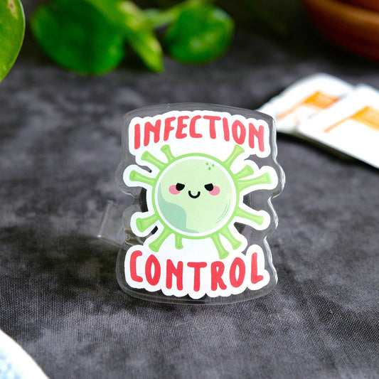 Personalized Infection Control Nurse Badge Reel