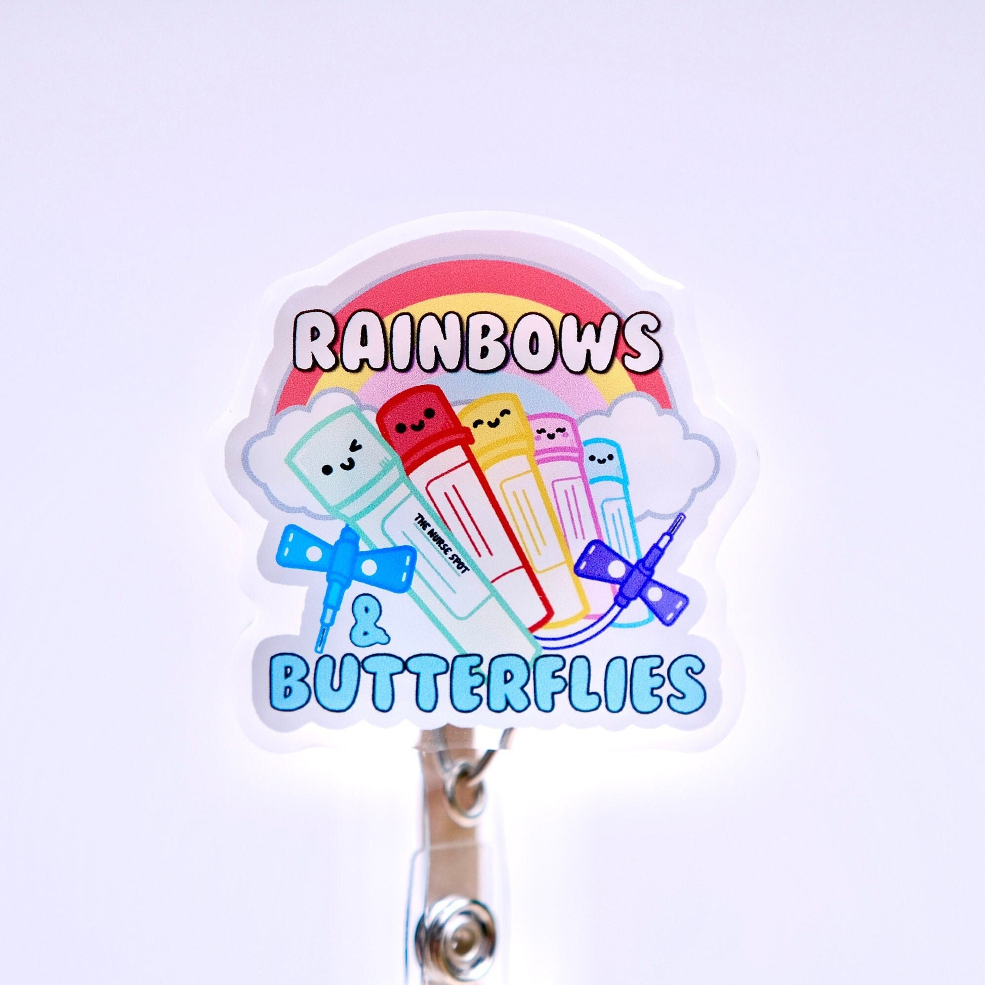 Personalized Lab Tubes Nurse Badge Reel, Nursing Badge Reel
