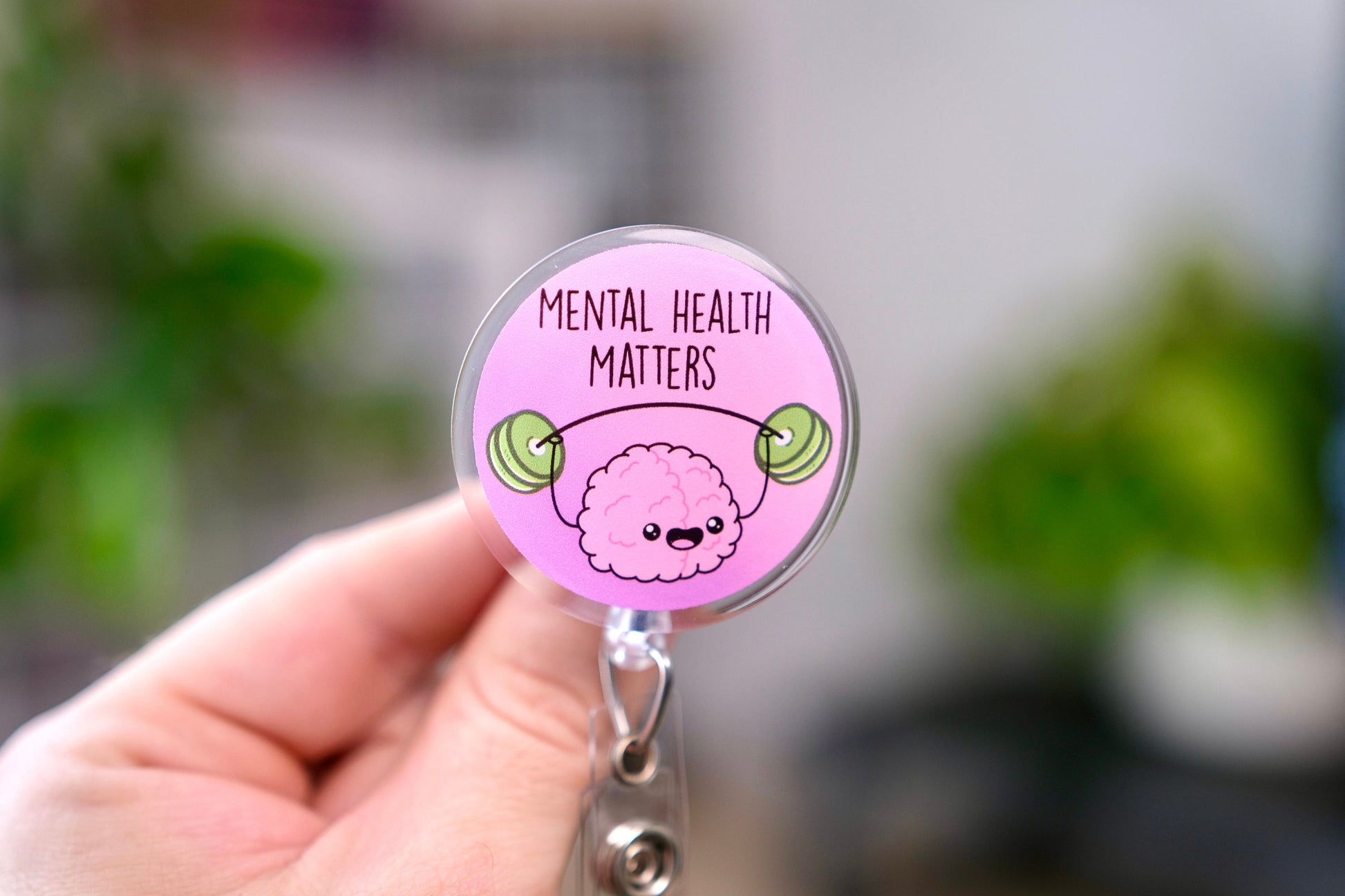 Personalized Mental Health Badge Reel, Nursing Badge Reel
