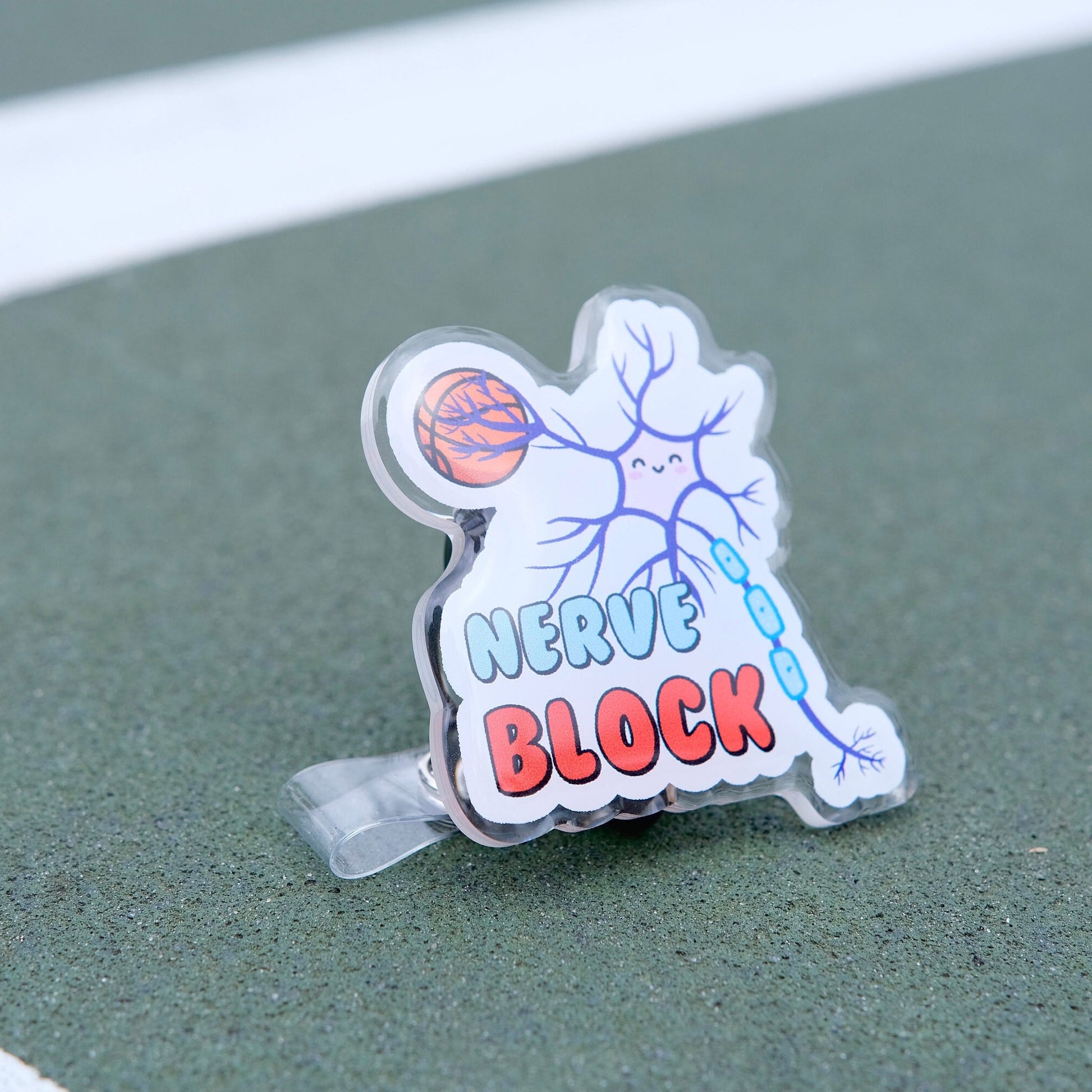 Personalized Nerve Block Nurse Badge Reel, Kawaii Badge Reel