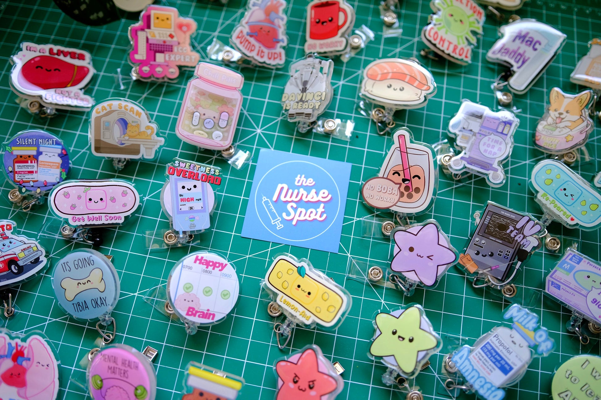 Pick 12 Cute Nurse Badge Reels - Unit Bundle