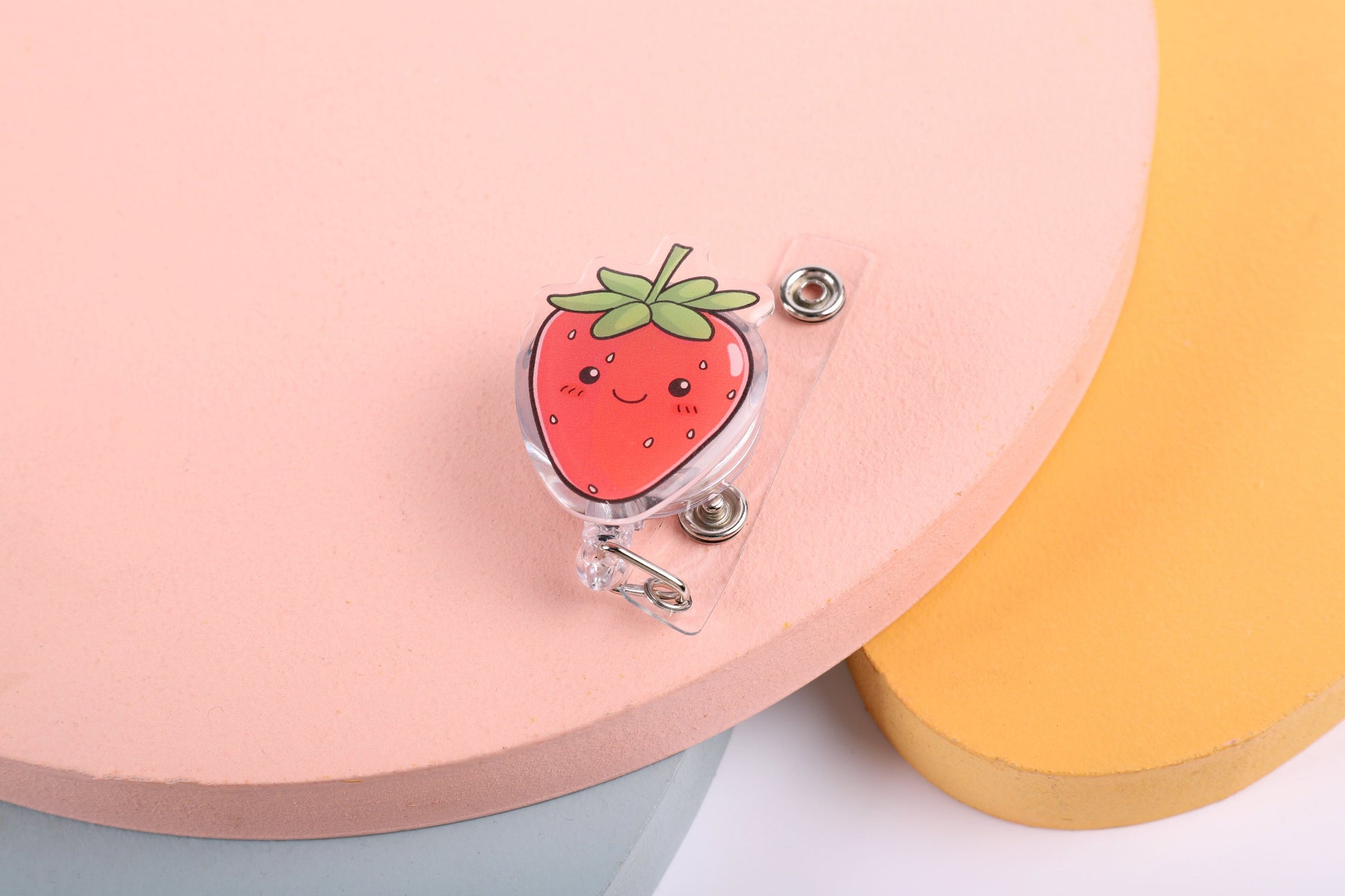 Strawberry Nurse Badge Reel - Custom Nurse Badge Reel