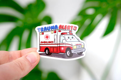 Trauma Alert Vinyl Healthcare Stickers, Medicine Sticker