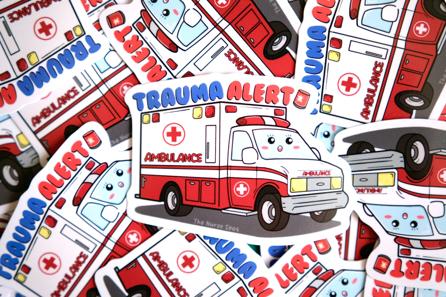 Trauma Alert Vinyl Healthcare Stickers, Medicine Sticker