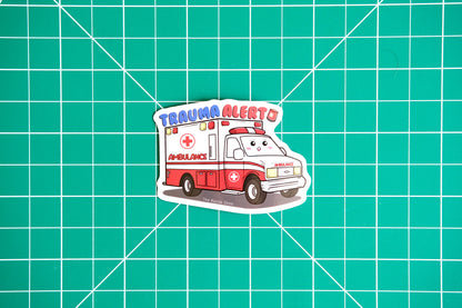 Trauma Alert Vinyl Healthcare Stickers, Medicine Sticker