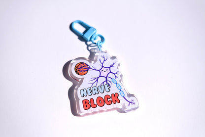 Nerve Block Keychain, Cute Nurse Pin, CRNA, SRNA, Anesthesia, Nursing Keychain, Nursing Student Gifts, Kawaii Keychain