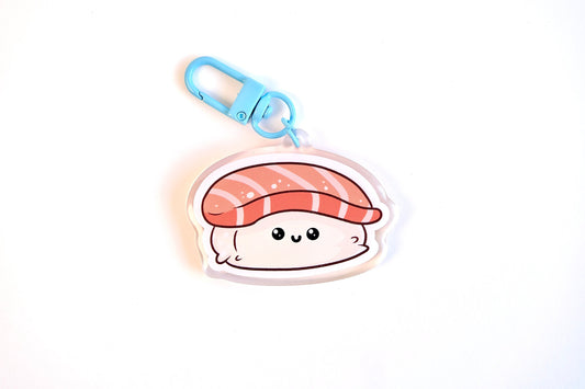 Salmon Nigiri Keychain, Cute Sushi, Custom Nurse Pin, Nursing Keychain, Nursing Student Gifts, RN, LPN, Kawaii Keychain
