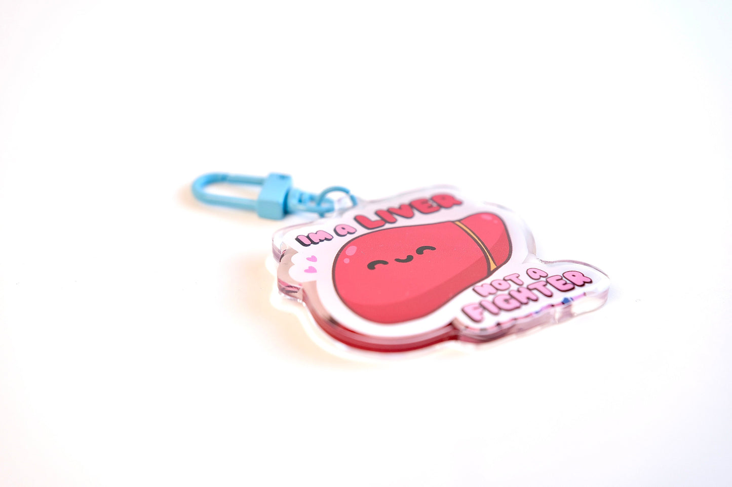 Liver Not a Fighter Keychain, Cute Nursing Gifts, Kawaii Keychain