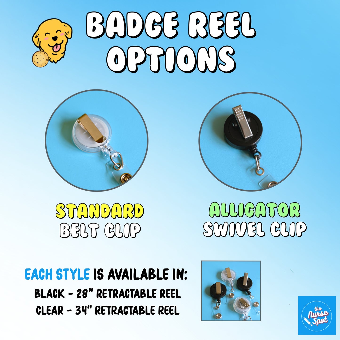 Happy Brain Badge Reel, Retractable, Med Surg Nurse, Epic