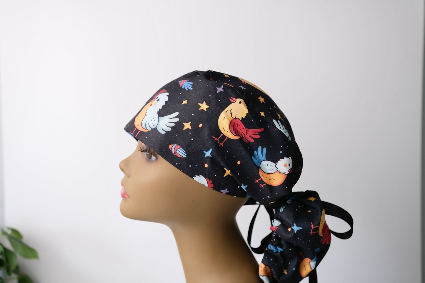 Space Chickens Scrub Cap