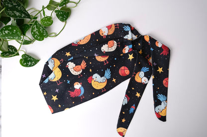 Space Chickens Scrub Cap